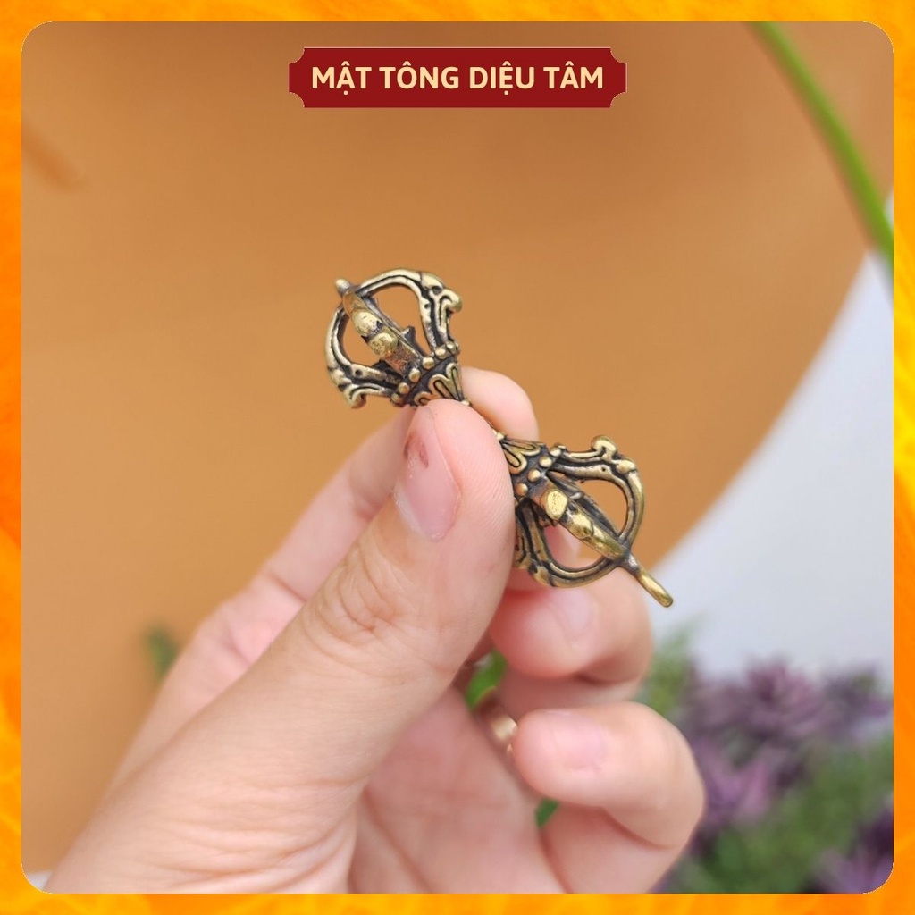 Dây chuyền chỉ ngũ sắc chày kim cang chuỳ kim cương màu bạc pháp khí mật tông phong thuỷ chữ Om Mani Padme Hūm