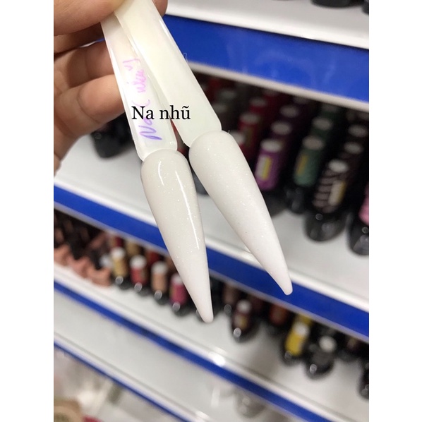 Bột clear,trong, trắng, trắng đục, nature, nature nhũ, đục đắp móng mỹ, đắp hoa hũ 10g