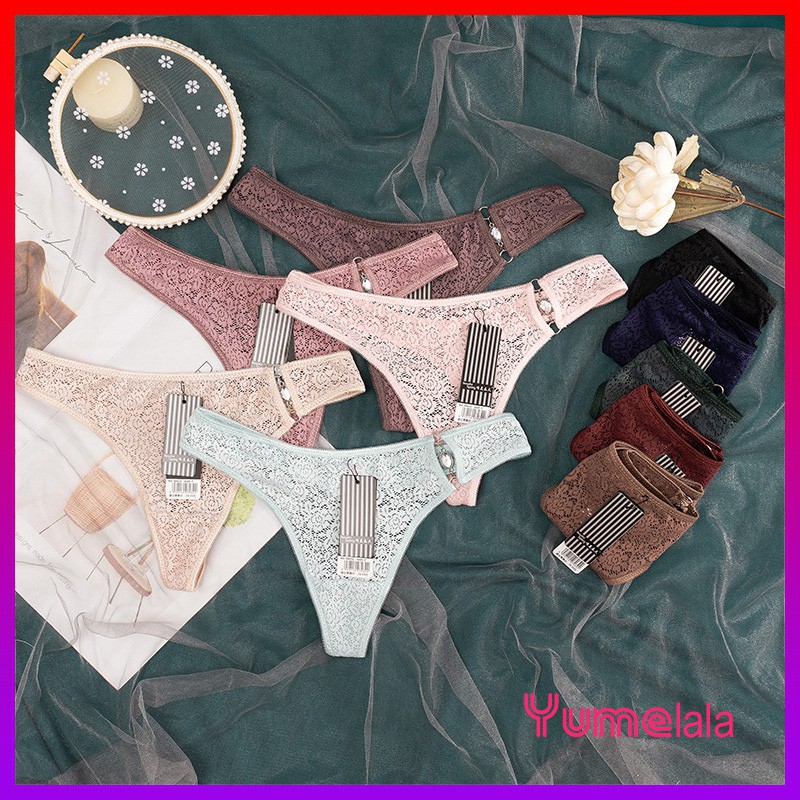 Quần lọt khe ren phối đá sexy Cao cấp