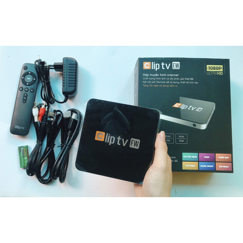 Android TV Box Clip TV - RAM 1GB, ROM 8GB - Xem phim ULTRA HD 4k