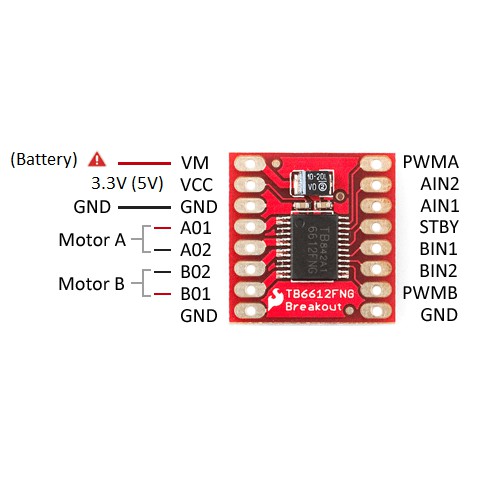 Mạch Điều Khiển Động Cơ Bước TB6612FNG Cho Arduino