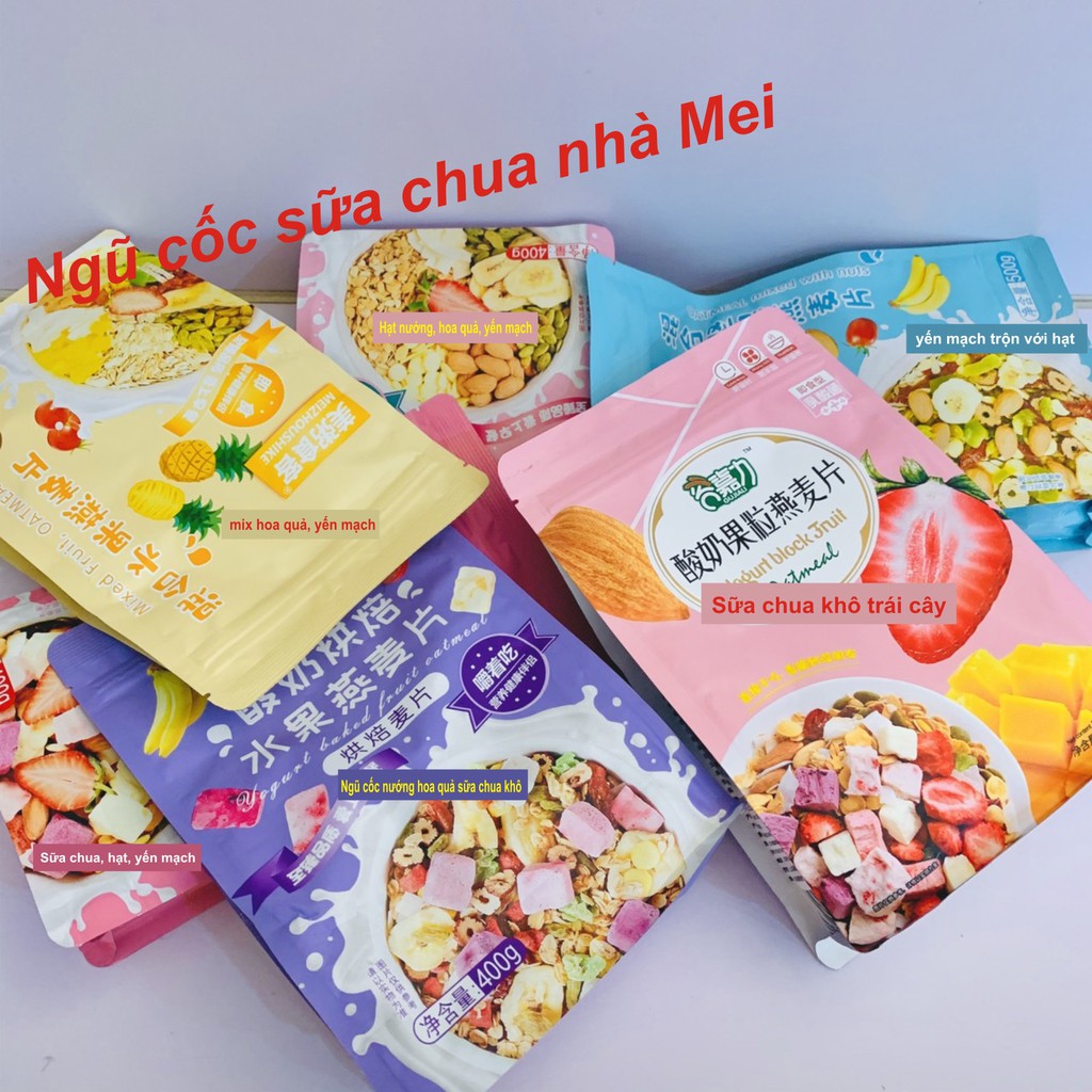 [GIẢM CÂN] Ngũ Cốc Sữa Chua 🌻 Mix Hạt 🌻 Hoa Quả Sấy Túi 500g | BigBuy360 - bigbuy360.vn