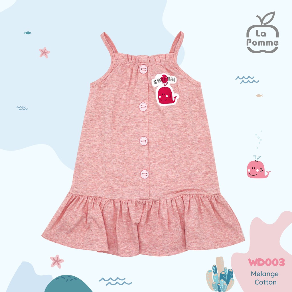 WD003 Đầm hai dây La Pomme Cá voi vui vẻ