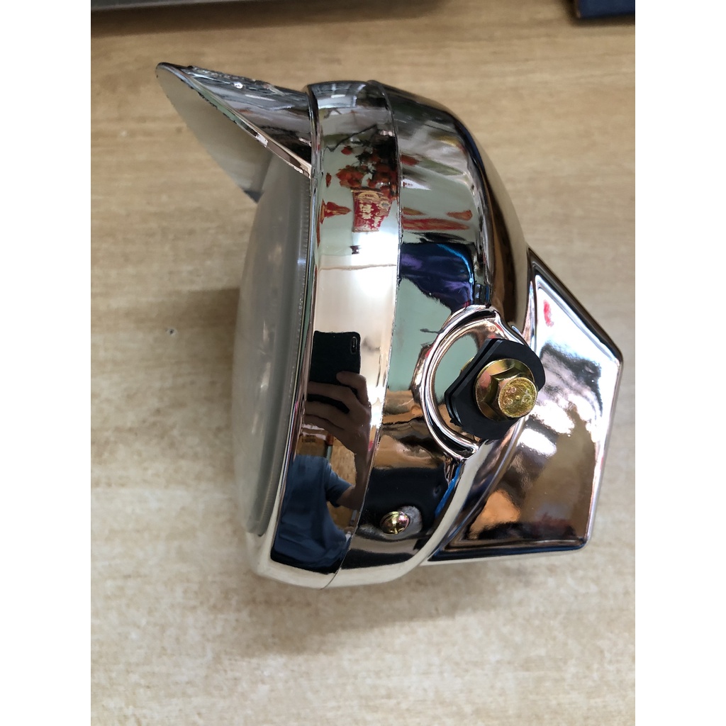 Đèn pha trước tròn LED hoặc bóng chất lượng tốt dành cho các dòng xe ba gác, xe ba bánh