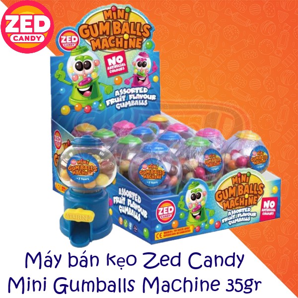 Máy bán kẹo Zed Candy Mini Gumballs Machine 35gr - Màu ngẫu nhiên