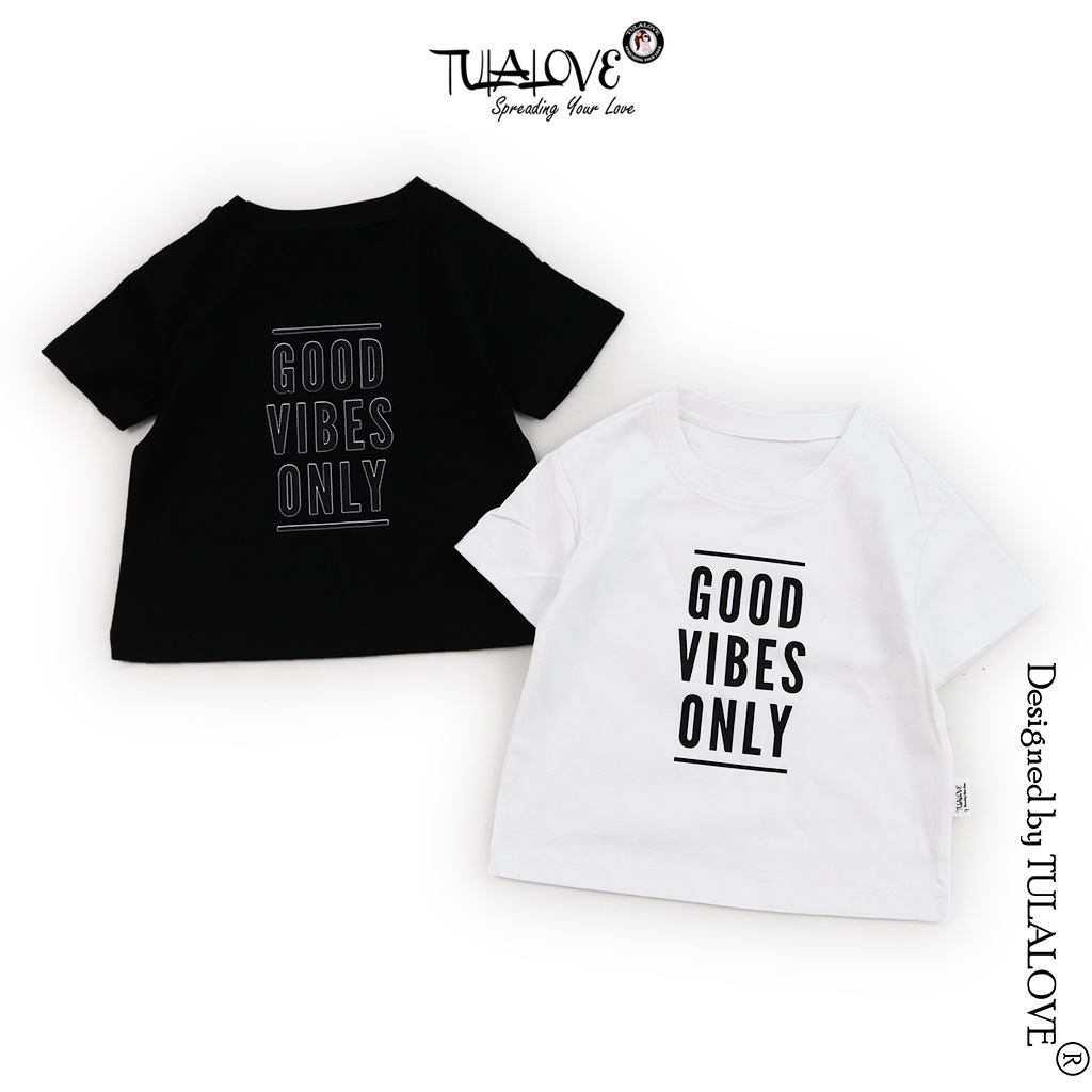 Áo Phông Bé Gái Vải Cotton In Hình Chữ Cực Đáng Yêu, Áo Bé Gái Tulalove