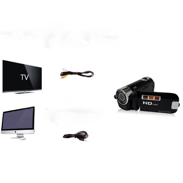 Máy quay phim cầm tay D90 16MP  ZOOM 16X quay 1080P | BigBuy360 - bigbuy360.vn