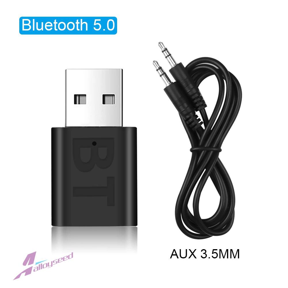 Usb Bluetooth 5.0 Nhận Âm Thanh Aux Không Dây Đầu Cắm 3.5mm