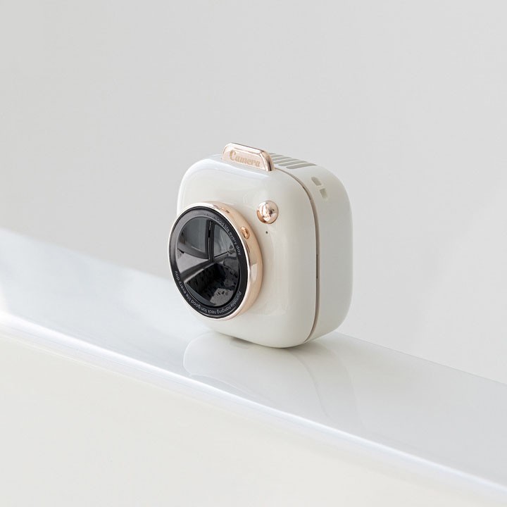 Quạt đeo cổ mini thời trang phong cách retro camera