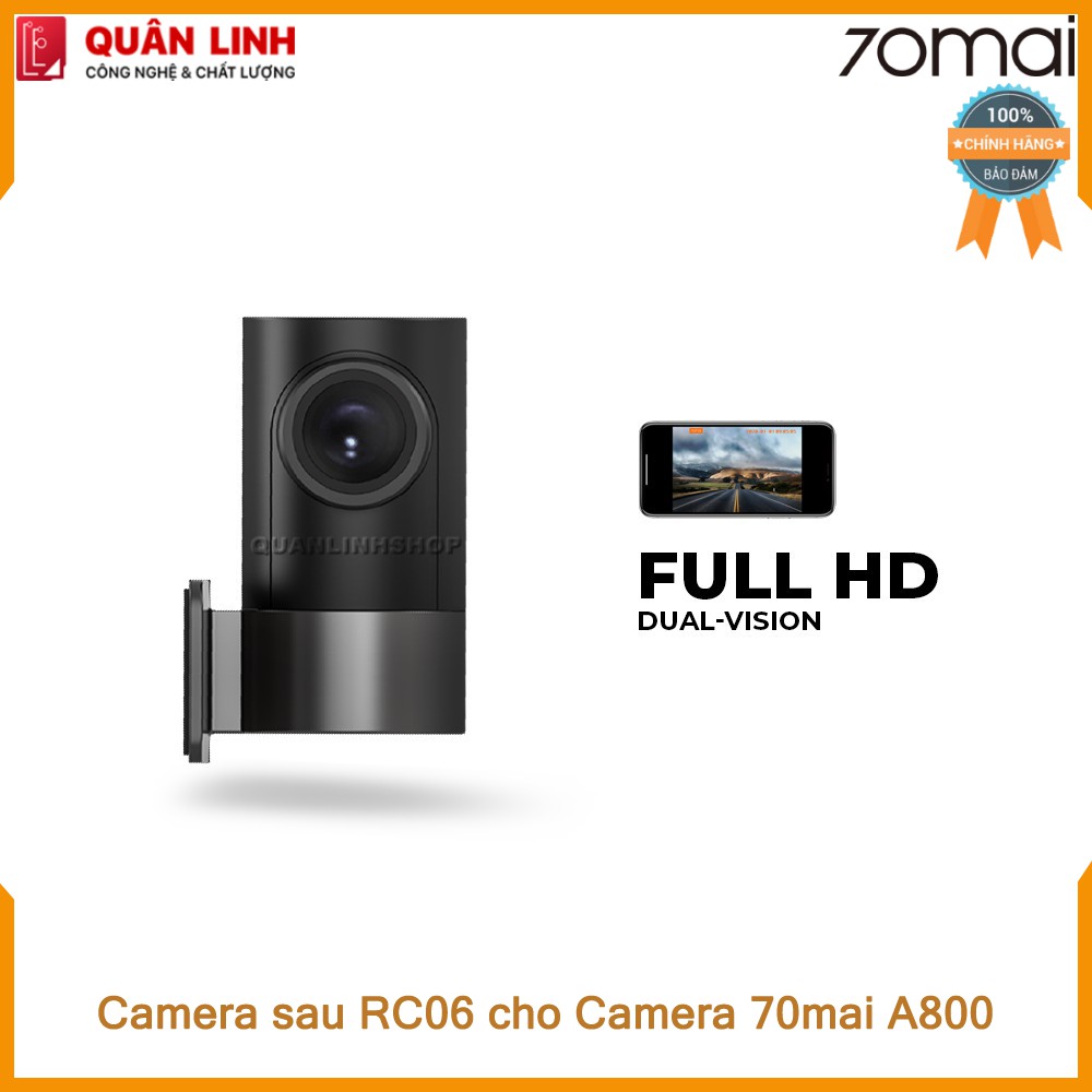 Cam sau RC06 Rear Camera dùng cho 70mai Dash Cam A800