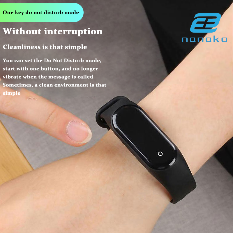 Đồng Hồ Thông Minh M4 Mi Band 4 / M 4 Hỗ Trợ Theo Dõi Sức Khỏe Kèm Phụ Kiện