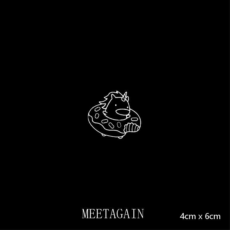 Hình xăm dán tạm thời chống nước 4cm x 6cm bền 15 ngày