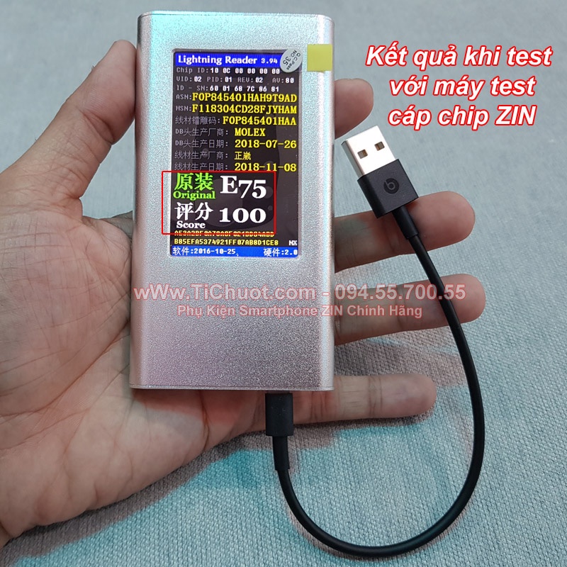 [Chính Hãng có M.F.i] Cáp USB Light.ning B_E_A_T.S ngắn 20cm Sạc Nhanh Siêu Bền