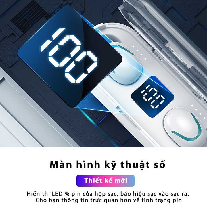 Tai nghe S1 LCD TWS Bluetooth 5.0 Kiềm Sạc Dự Phòng