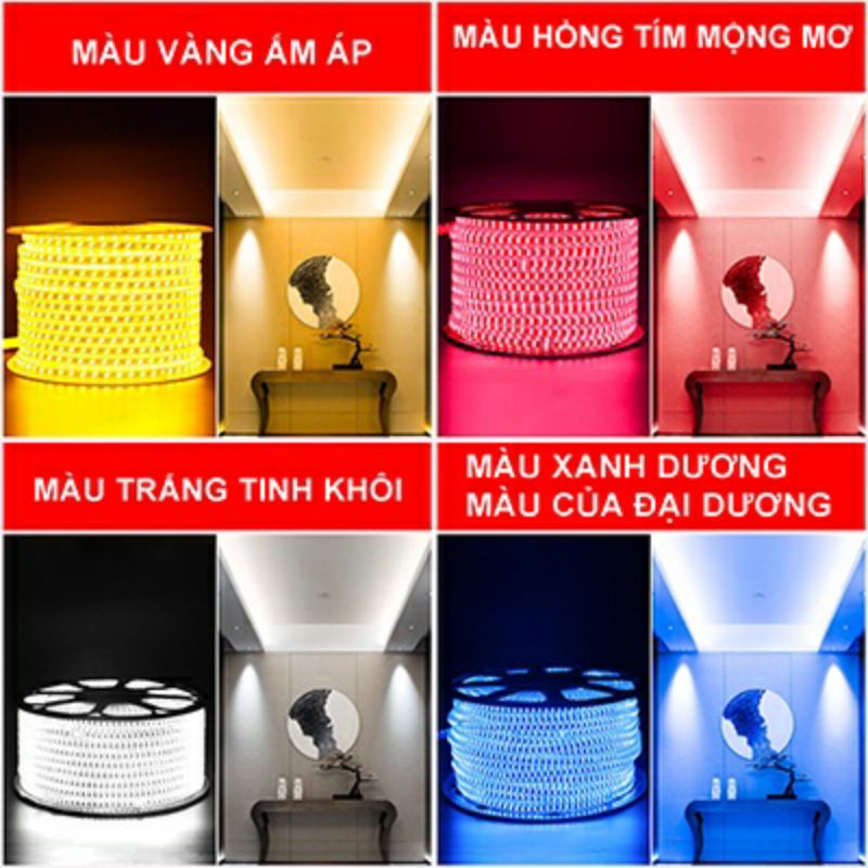 ĐÈN LED DÂY ĐÔI SIÊU SÁNG 2835 HAI HÀNG CHỐNG NƯỚC SIÊU BỀN
