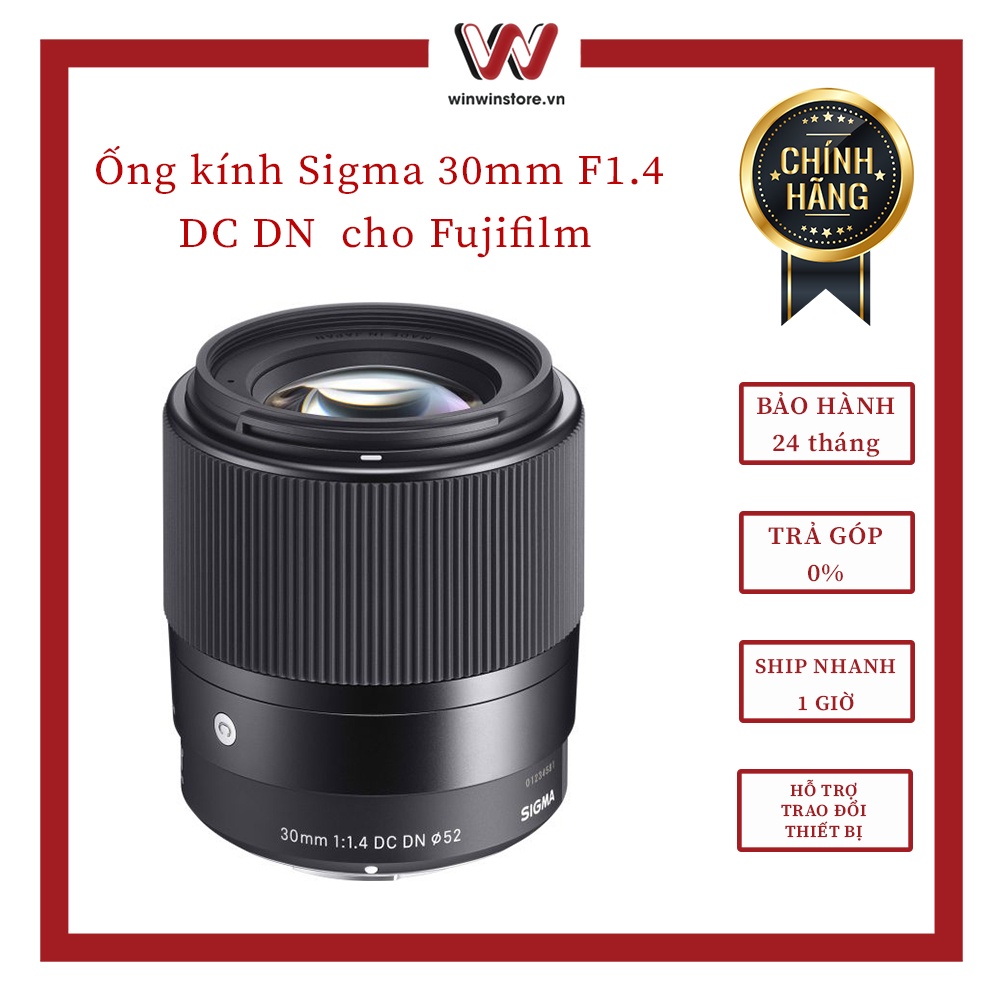 Ống kính Sigma 30mm F1.4 DC DN Contemporary cho Fujifilm X