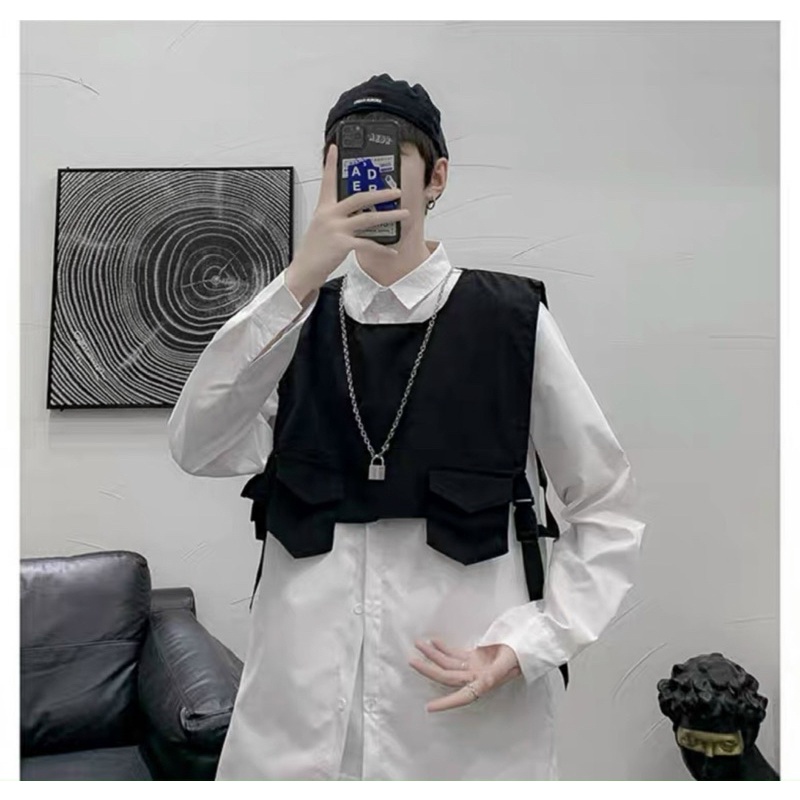 Set 2 Áo sơmi & ghile Unisex