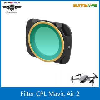 Filter CPL Mavic Air 2 – Sunnylife - Hàng chính hãng - Cải thiện màu ảnh - Tránh ánh sáng lóa, ánh sáng chói