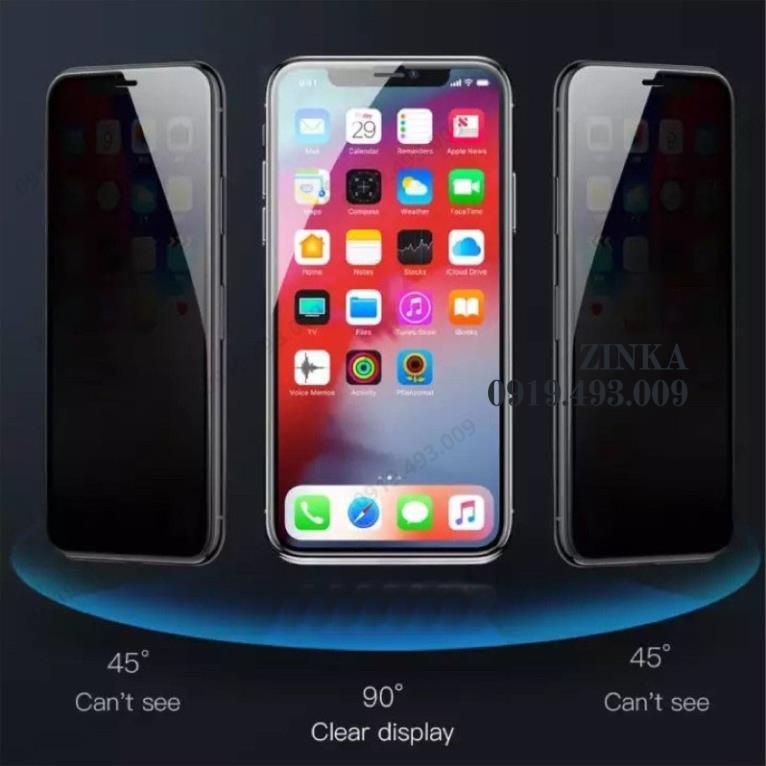 Kính cường Lực kính Chống Nhìn Trộm Full Màn Hình iphone 6G/7G/8G/6P/7P/8P/X/XR/XS/XSM/11/11PRO/11PROMAX/12PRO/12PROMAX