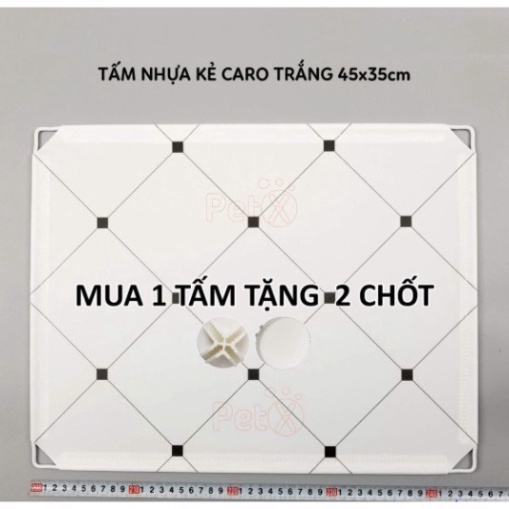 Tấm Ghép Nhựa (nhiều màu) 45x35cm Dùng Cho Tủ Ghép, Làm Quây Chuồng Thú Cưng, Chó, Mèo (TẶNG Kèm Chốt Nối)