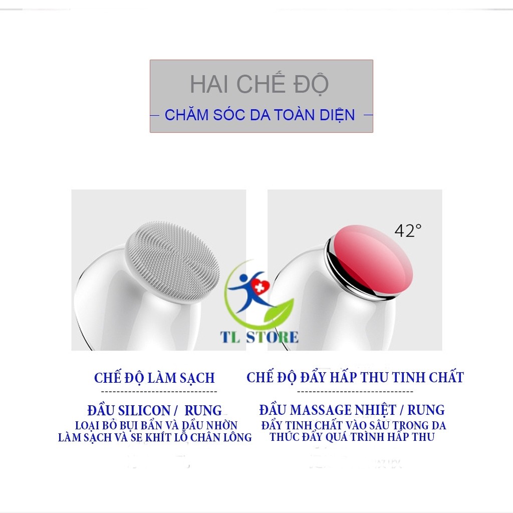 Máy rửa mặt đa năng cao cấp Kakusan - Hai chế độ làm sạch và đẩy di tinh chất | BigBuy360 - bigbuy360.vn