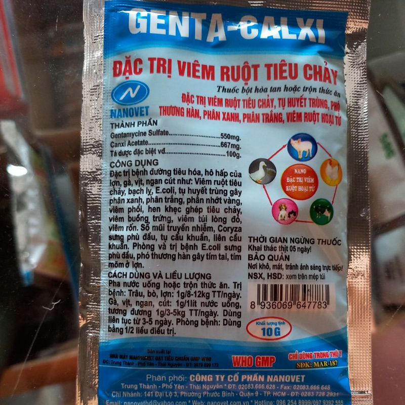 Viêm ruột tiêu chảy 10g