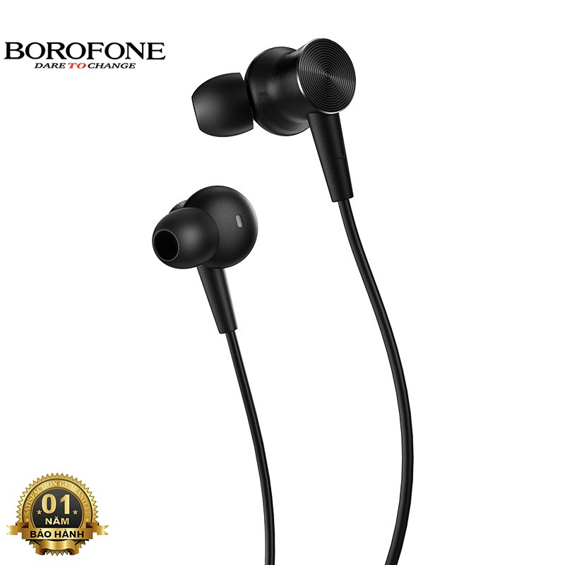 Tai nghe nhét tai bluetooth Borofone BE29 dòng Sport, hỗ trợ không dây, nghe nhạc 10 tiếng