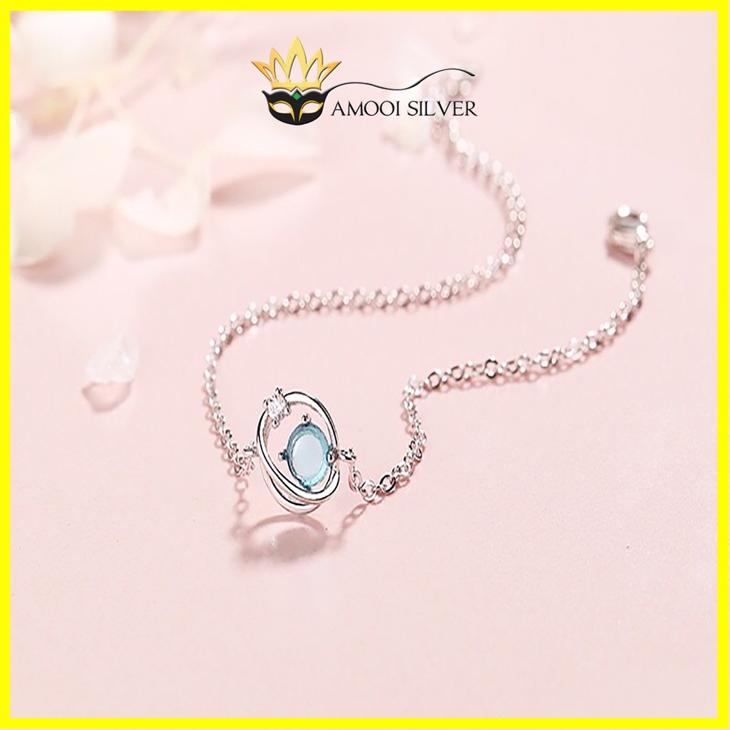 Lắc tay bạc S925 blue eye - Amooi Silver AT21