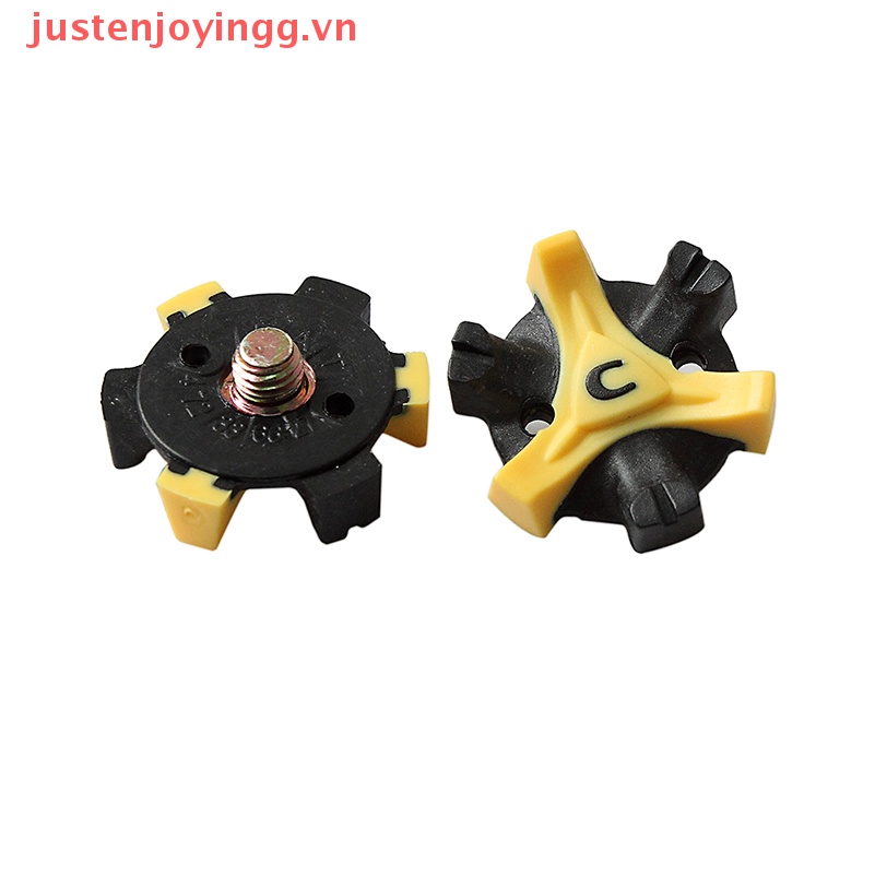 Bộ 10 Đinh Tán Thay Thế Cho Giày Đánh Golf Màu Vàng +
