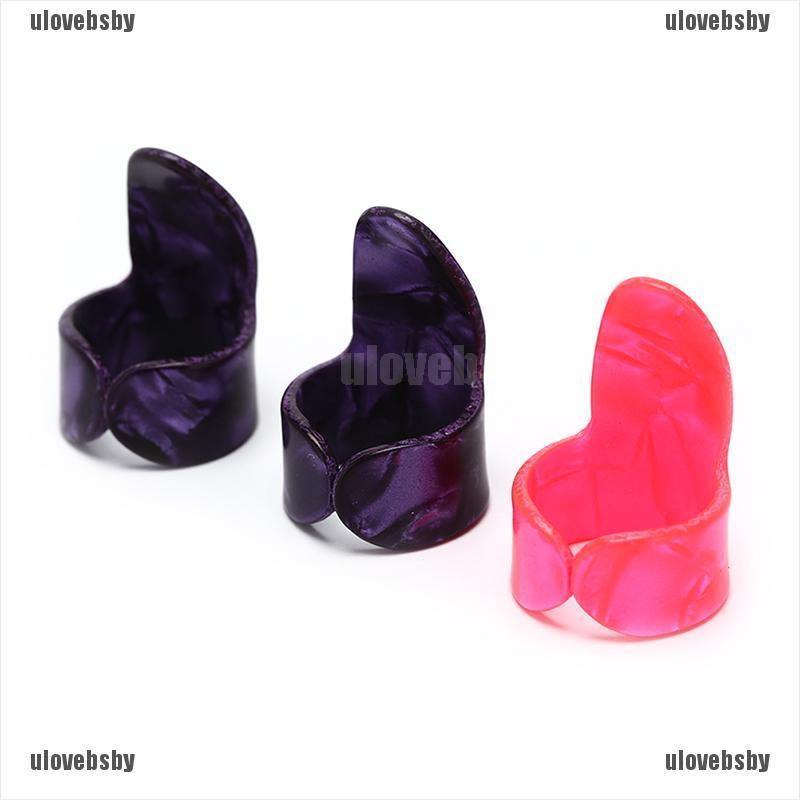 【ulovebsby】Guitar Accessories Silicone Fingertip Protectors Guitar Finger Pick