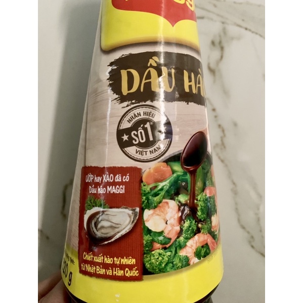 Dầu Hào Maggi chai 350g-820g. Chiết xuất Hào tự nhiên từ Nhật Bản và Hàn Quốc