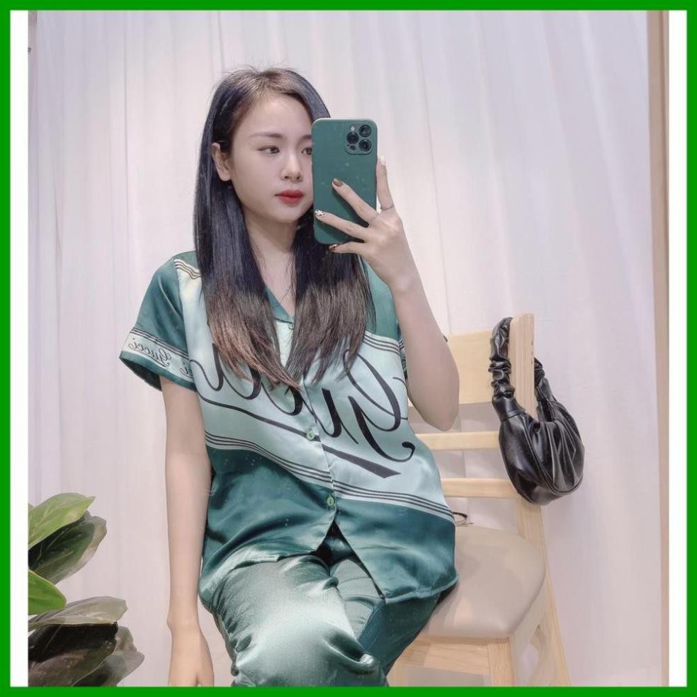 [FreeShip] Bộ Đồ Pijama- Bộ Lụa Satin Mặc Nhà Hàng Cao Cấp Loại 1