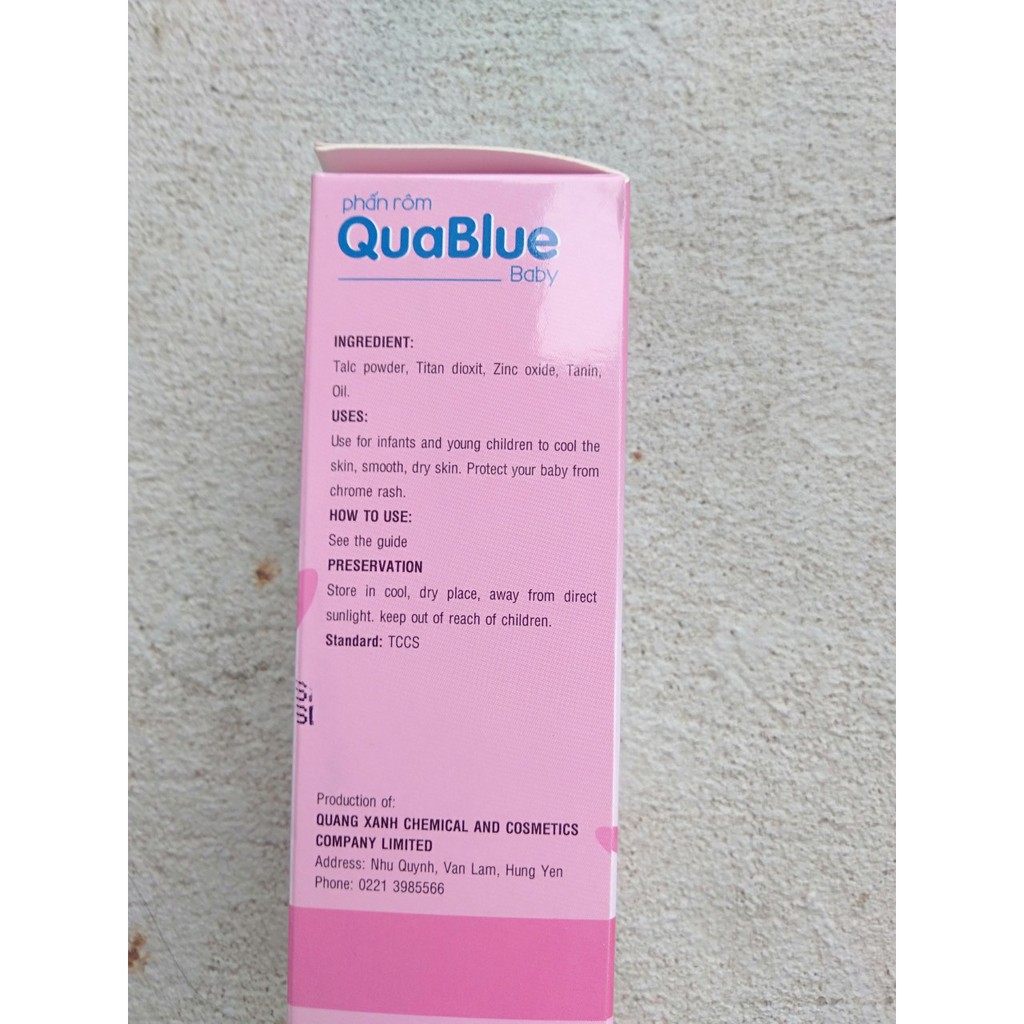 PHẤN RÔM QUABLUE BABY 60G [chất lượng cao]