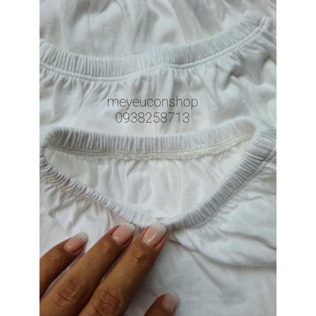 (5-15kg) QUẦN ĐÙI THỂ THAO COTTON TRẮNG MIATOP CHO BÉ