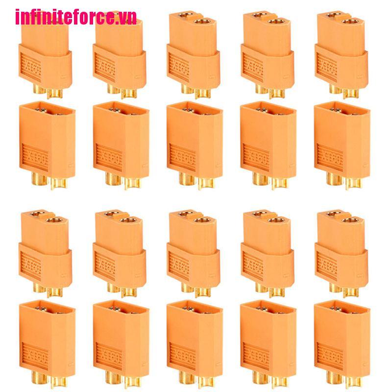 Bộ 10 Cặp Đầu Nối Xt60 Chất Lượng Cao Cho Lipo