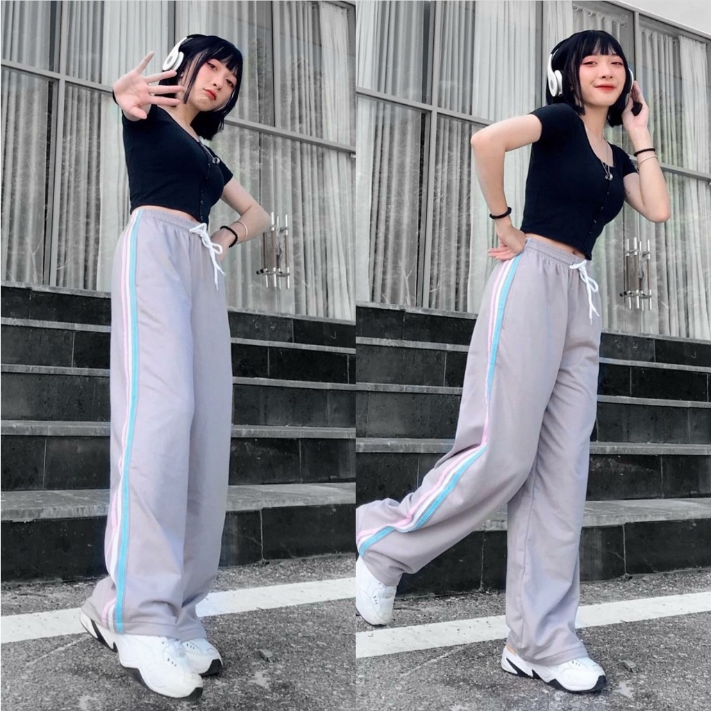 Quần Dài Phối Sọc 3 Màu Line Color - Rainbow Pants Unisex (3 Màu) | BigBuy360 - bigbuy360.vn