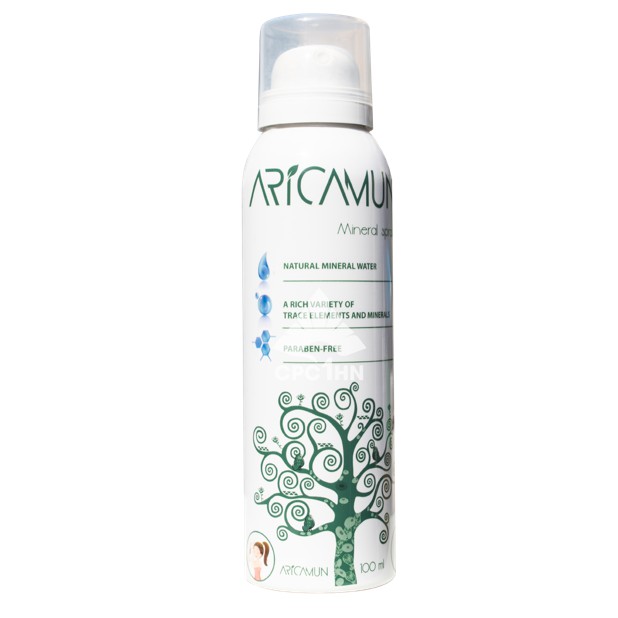 XỊT KHOÁNG ARICAMUN MINERAL SPRAY : dưỡng da, dịu da, kiềm dầu