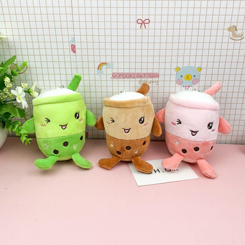 Móc Khóa Hình Ly Nước Ép Nhồi Bông 12cm Dễ Thương