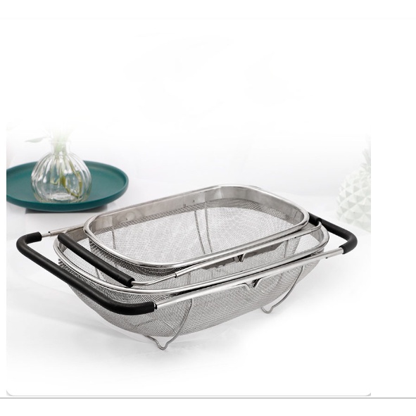 Rổ gác bồn rửa chén, thép không rỉ