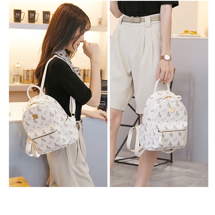 Ba Lô Da In Hình Ngựa Pony