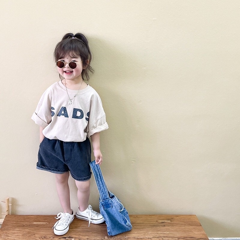 ÁO THUN STYLE HÀN QUỐC SADS FORM TO DÀNH CHO BÉ GÁI VÀ BÉ TRAI