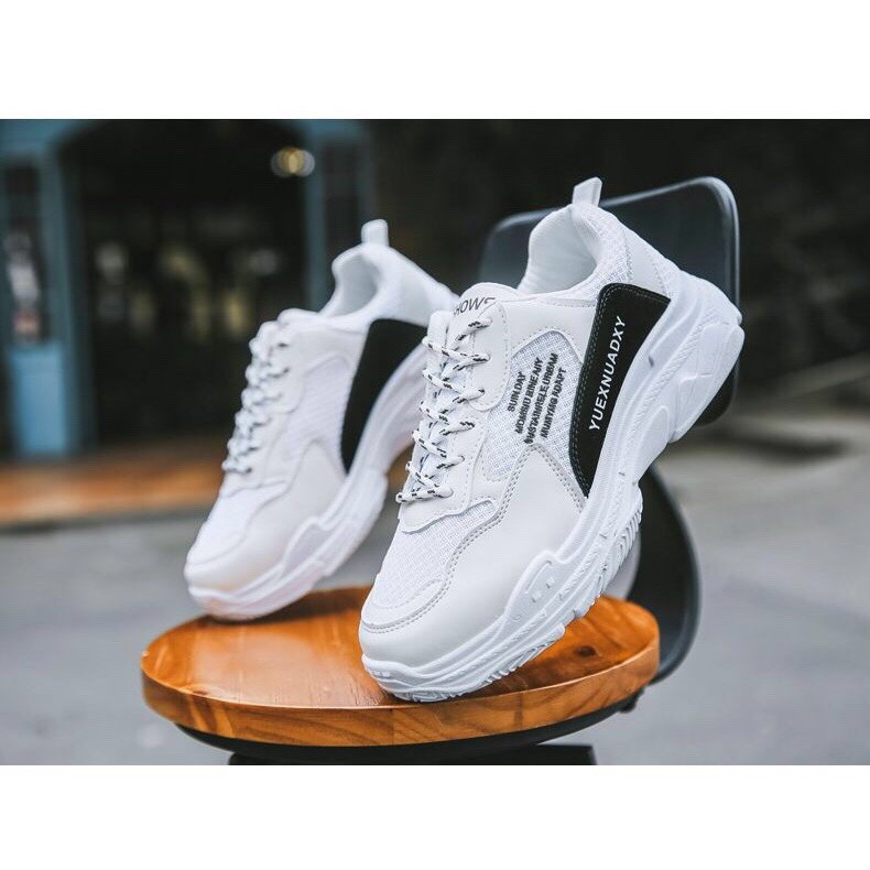 [BÁN CHẠY] Giày thể thao nam tăng chiều cao - trắng sườn đỏ | BigBuy360 - bigbuy360.vn