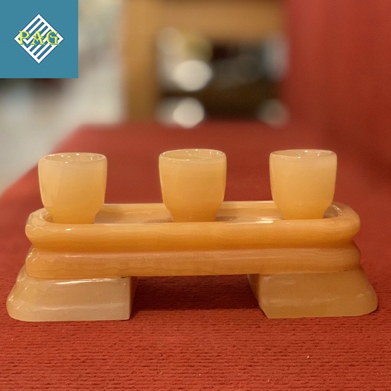 Bộ Chén Thờ Ngọc Hoàng Long - Vật Phẩm Phong Thuỷ Thờ Ban Thần Tài