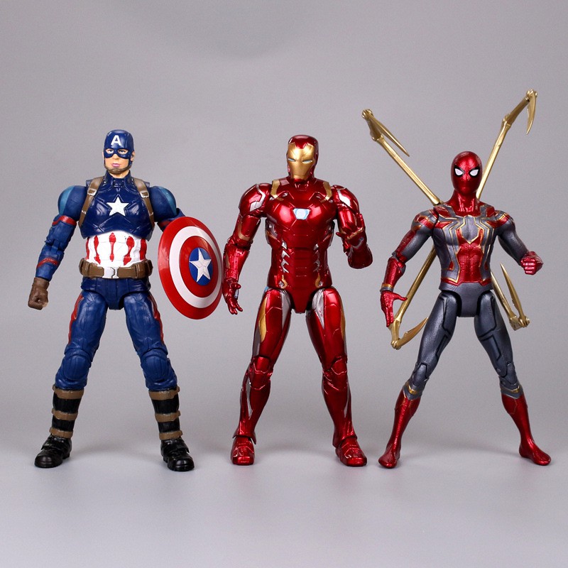 Mô Hình Người Nhện Spider Man Marvel Avengers Cao 18cm Bản Infinity War