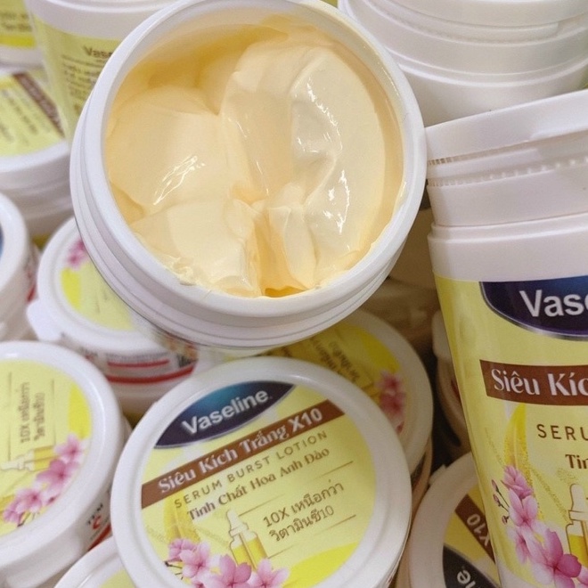 Kem Kích Trắng Vaseline x10 hũ 250gr hàng Thailand