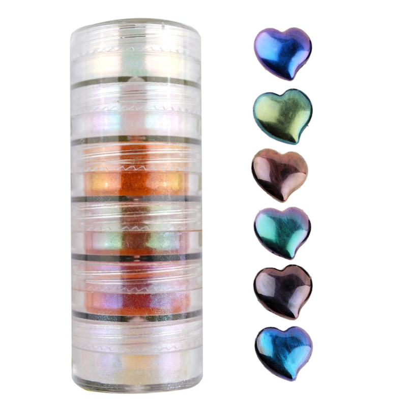 Bột ánh ngọc trai màu chameleon lấp lánh dùng làm epoxy resin độc đáo DIY