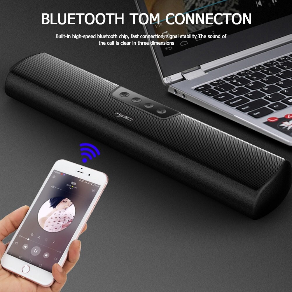 Loa Soundbar Vi Tính Không Dây Bluetooth 5.0 20W HXSJ Q3