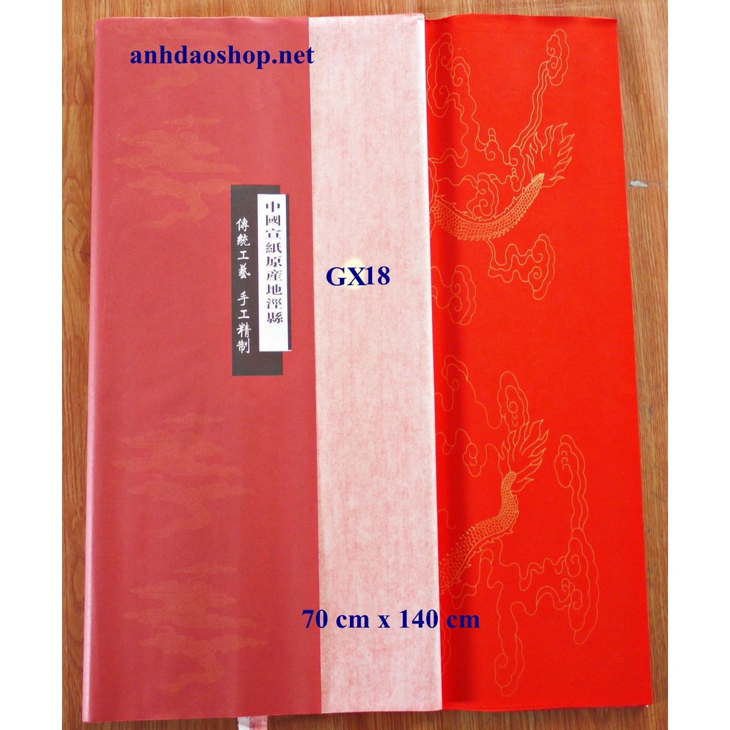 10 tờ giấy xuyến chỉ thư pháp các mầu 68x138cm