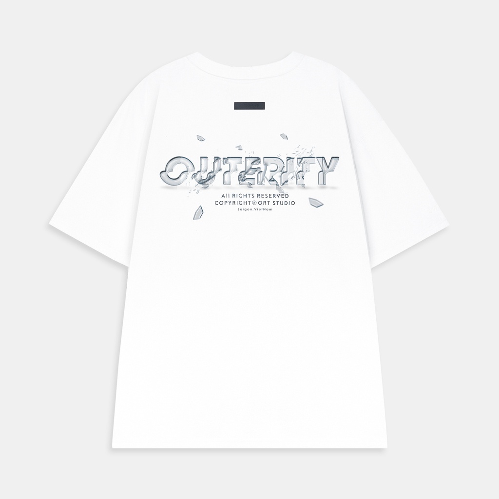 Áo thun nam nữ local brand unisex Outerity Break Down Logo / ORT.B 134
