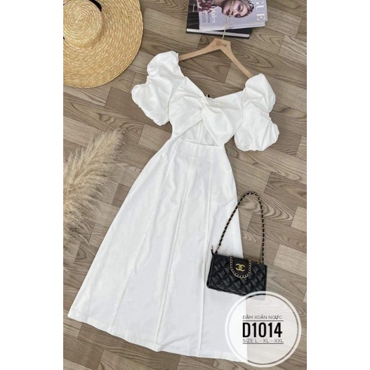 Đầm dài xoắn ngực 4 màu